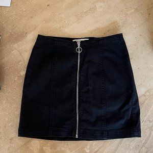 PacSun Black stretch Denim Mini Skirt, Size 23, (xxs) skirt length 15"